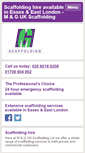 Mobile Screenshot of mgscaffoldingessex.co.uk